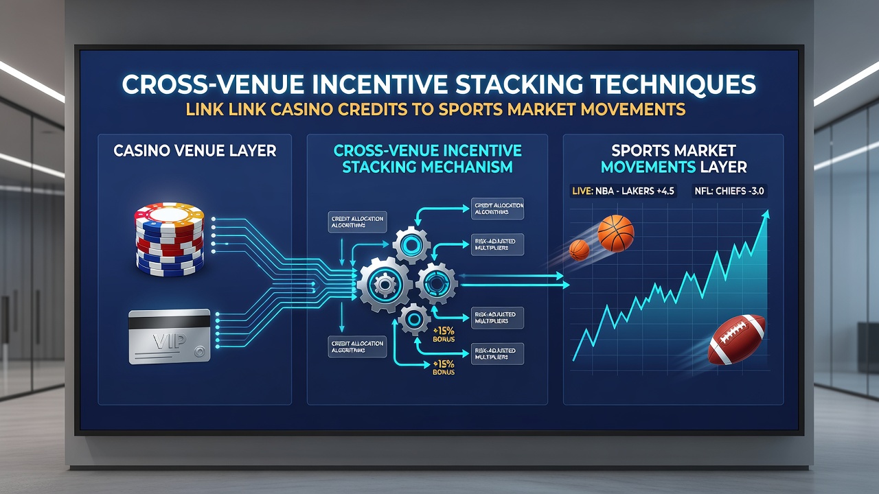 Diagram showing timing windows between casino sessions and sports odds fluctuations