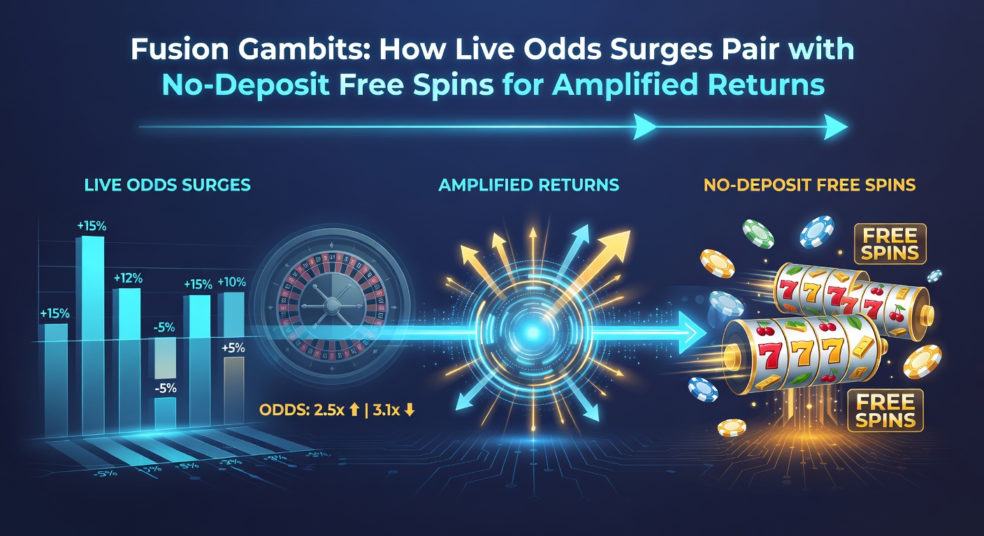 Infographic depicting a fusion play sequence: sports bet surge leading to casino spins and compounded winnings