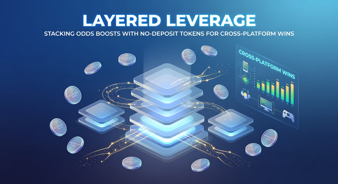 Infographic depicting a step-by-step layering process: no-deposit token activation leading to casino wins, transferred to boosted odds bets, resulting in cross-platform payouts